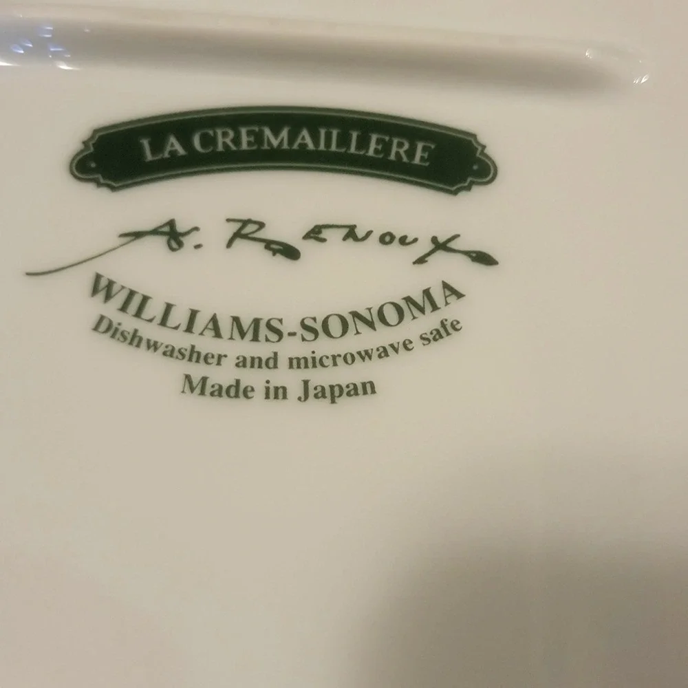La Cremaillere Oval Platter Serving Dish Williams Sonoma Paris Cafe by A. Renoux